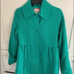 Girls XL green coat -Free with $40 purchase